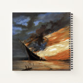 Das Flaggschiff des Zivilen Krieges gegen das Feue Notizblock (Rückseite)