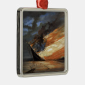 Das Flaggschiff des Zivilen Krieges gegen das Feue Ornament Aus Metall (Rechts)