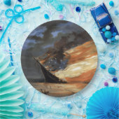 Das Flaggschiff des Zivilen Krieges gegen das Feue Pappteller (Party)