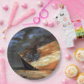 Das Flaggschiff des Zivilen Krieges gegen das Feue Pappteller (Party)