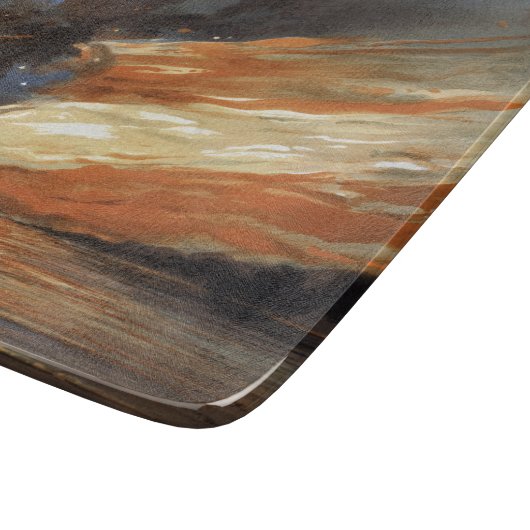 Das Flaggschiff des Zivilen Krieges gegen das Feue Schneidebrett (Ecke)