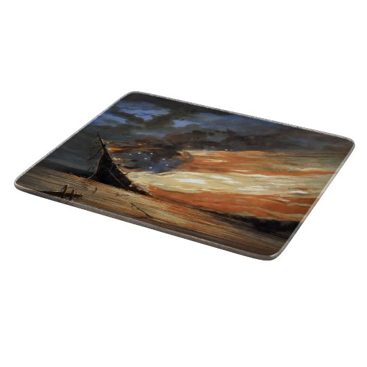 Das Flaggschiff des Zivilen Krieges gegen das Feue Schneidebrett (Ecke)