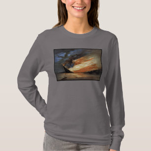 Das Flaggschiff des Zivilen Krieges gegen das Feue T-Shirt