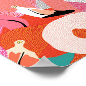 Das Flamingo-Poster im Inneren starten - Orange Poster (Ecke)