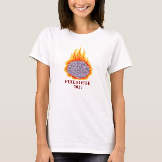 Das Flammengehirn AMFirehouse Flowy der Frauen T-Shirt (Vorderseite)