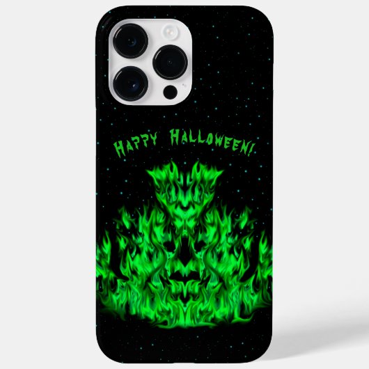 Das Flammenmonster im Sternenhimmel Case-Mate iPhone Hülle (Rückseite)
