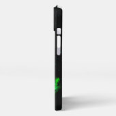 Das Flammenmonster im Sternenhimmel iPhone Hülle (Linke Seite)