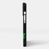 Das Flammenmonster im Sternenhimmel iPhone Hülle (Linke Seite)