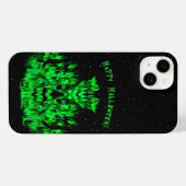 Das Flammenmonster im Sternenhimmel iPhone Hülle (Rückseite (Horizontal))