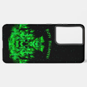 Das Flammenmonster im Sternenhimmel Samsung Galaxy Hülle (Linke Seite)