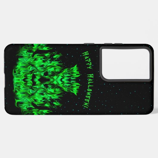 Das Flammenmonster im Sternenhimmel Samsung Galaxy Hülle (Rückseite (Horizontal))