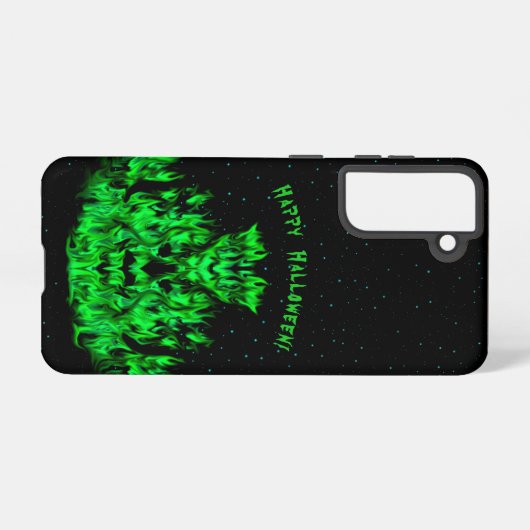 Das Flammenmonster im Sternenhimmel Samsung Galaxy Hülle (Rückseite (Horizontal))