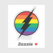 Das Flash-Rainbow-Logo Aufkleber (Blatt)