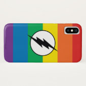 Das Flash-Rainbow-Logo Case-Mate iPhone Hülle (Rückseite (Horizontal))