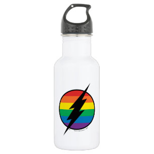 Das Flash Rainbow-Logo Edelstahlflasche
