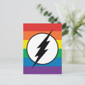 Das Flash-Rainbow-Logo Einladungspostkarte (Stehend Vorderseite)