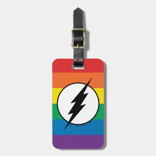 Das Flash-Rainbow-Logo Gepäckanhänger (Vorderseite vertikal)