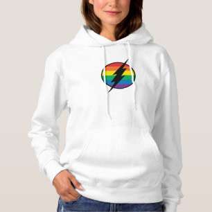 Das Flash Rainbow-Logo Hoodie