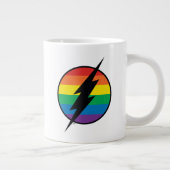 Das Flash Rainbow-Logo Jumbo-Tasse (Rechts)