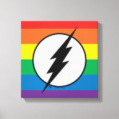 Das Flash-Rainbow-Logo Leinwanddruck (Vorderseite)