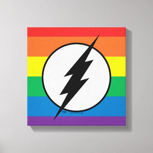 Das Flash-Rainbow-Logo Leinwanddruck (Vorderseite)
