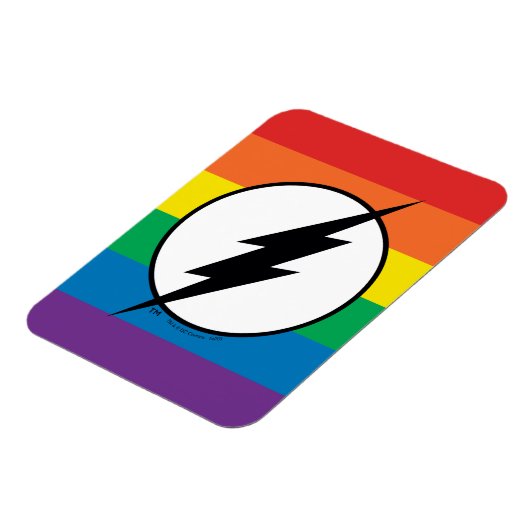Das Flash-Rainbow-Logo Magnet (Linke Seite)