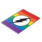 Das Flash-Rainbow-Logo Notizblock (Linke Seite)