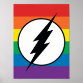 Das Flash-Rainbow-Logo Poster (Vorne)