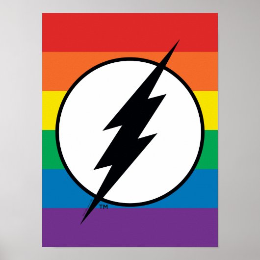 Das Flash-Rainbow-Logo Poster (Vorne)