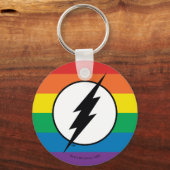 Das Flash-Rainbow-Logo Schlüsselanhänger (Vorderseite)