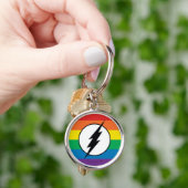 Das Flash-Rainbow-Logo Schlüsselanhänger (Hand)