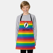 Das Flash-Rainbow-Logo Schürze (Getragen)