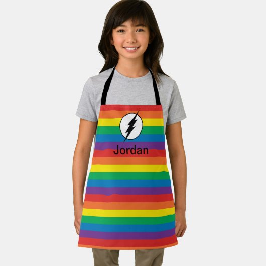 Das Flash-Rainbow-Logo Schürze (Insitu)