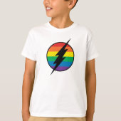 Das Flash Rainbow-Logo T-Shirt (Vorderseite)