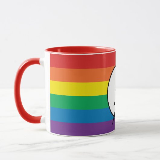 Das Flash-Rainbow-Logo Tasse (Links)