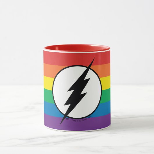 Das Flash-Rainbow-Logo Tasse (Zentrum)