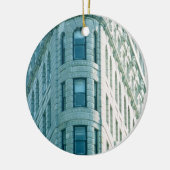 Das Flatiron Gebäude (Foto) 2 Keramik Ornament (Links)