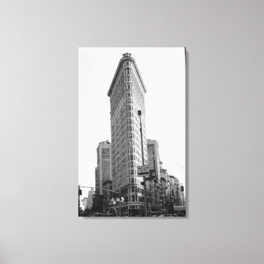 Das Flatiron-Gebäude (Foto) Leinwanddruck (Vorderseite)