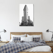 Das Flatiron-Gebäude (Foto) Leinwanddruck (Insitu (Schlafzimmer))