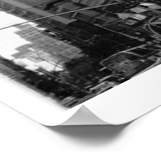 Das Flatiron-Gebäude (Foto) Poster (Ecke)