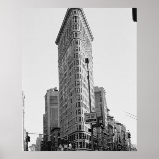 Das Flatiron-Gebäude (Foto) Poster (Vorne)