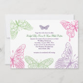 Das Flattern-Hochzeits-Einladung 2 des Herzens Einladung (Vorderseite)