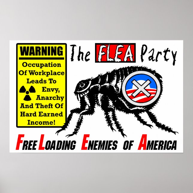 Das Flea-Party: Occupy Wall Street Poster (Vorne)