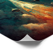 Das Fleet Sci-Fi Art Poster (Ecke)
