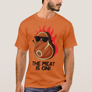 Das Fleisch wird in einem Niedlichen Steak Puff 1 T-Shirt