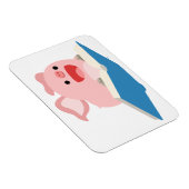 Das flexible Flying Book und Cartoon Pig Magnet (Rechte Seite)