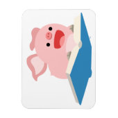 Das flexible Flying Book und Cartoon Pig Magnet (Vertikal)