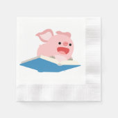 Das Fliegbuch und das Schweinepapier Napkins aus d Serviette (Vorderseite)