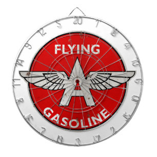 Das Fliegen eines Benzins verrostete Version Dartscheibe