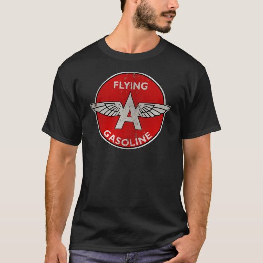 Das Fliegen eines Benzins verrostete Version T-Shirt (Vorderseite)
